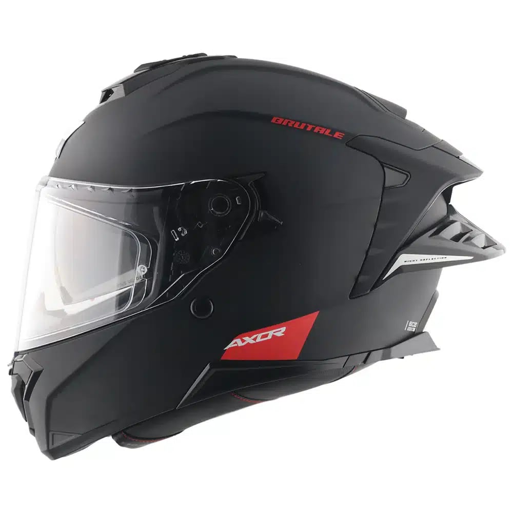AXOR დახურული ჩაფხუტი BRUTALE DUAL SPOILER DULL BLACK, ფოტო 1