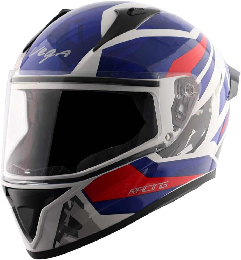 Vega Bolt White M.Blue დახურული ჩაფხუტი, ფოტო 1