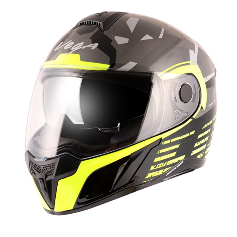 Vega დახურული ჩაფხუტი Ryker D/V Camo Black Neon Yellow, ფოტო 1