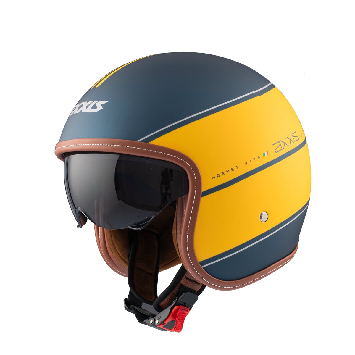 ღია ჩაფხუტი Axxis Hornet SV Vita C3 Matt Yellow, ფოტო 1