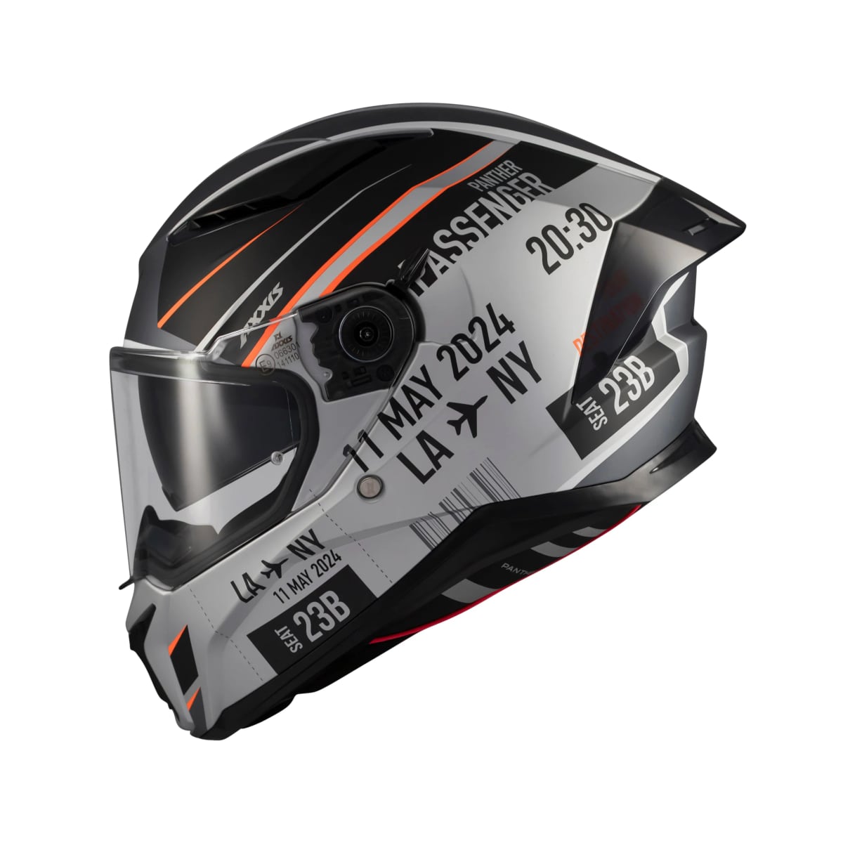AXXIS დახურული ჩაფხუტი Panther SV Passenger A1 Matt, ფოტო 1
