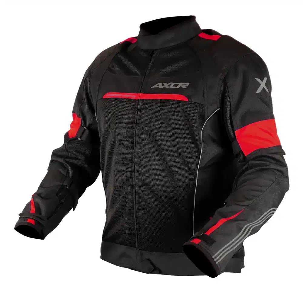 AXOR მოტო ქურთუკი CRUISE 2 BLACK RED, ფოტო 1