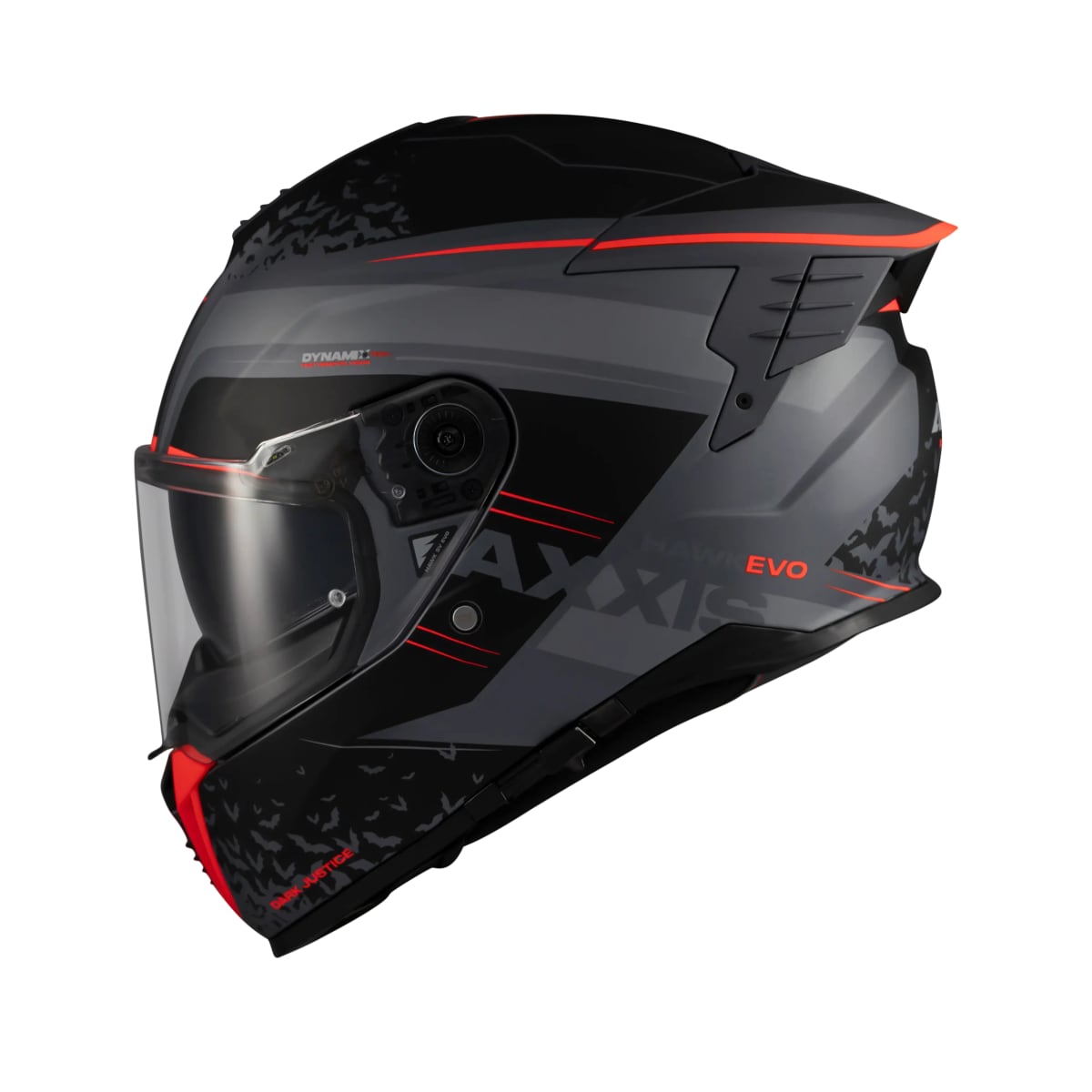 AXXIS დახურული ჩაფხუტი HAWK EVO SV DARK JUSTICE C1 ORANGE, ფოტო 1