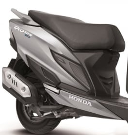 HONDA DIO SMART 125 უკანა გვერდითა პლასტმასი მარცხენა ნაცრისფერი, ფოტო 1