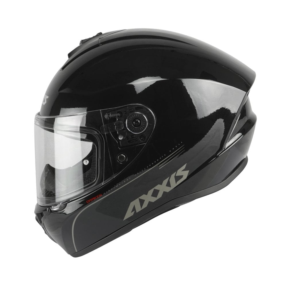 AXXIS DRAKEN დახურული ჩაფხუტი SOLID A1 GLOSS BLACK, ფოტო 1