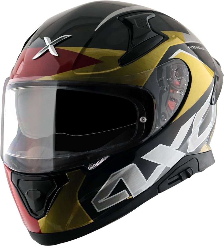 AXOR Apex Chrometech Gloss Black Red დახურული ჩაფხუტი, ფოტო 1