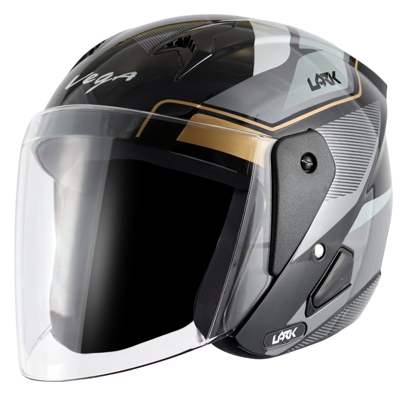 Vega ღია ჩაფხუტი Lark Legend Black Silver, ფოტო 1