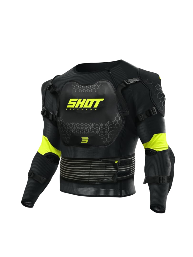 SHOT VEST OPTIMAL_2.0 BLACK_NEON_YELLOW, ფოტო 1